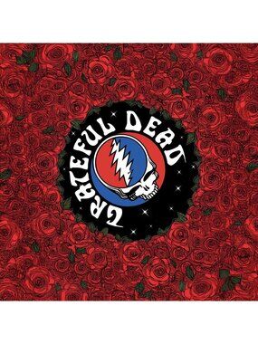 Grateful Dead SYF Roses Bandana ~ 22" x 22" ~ Officially Licensed ~ Brand New!